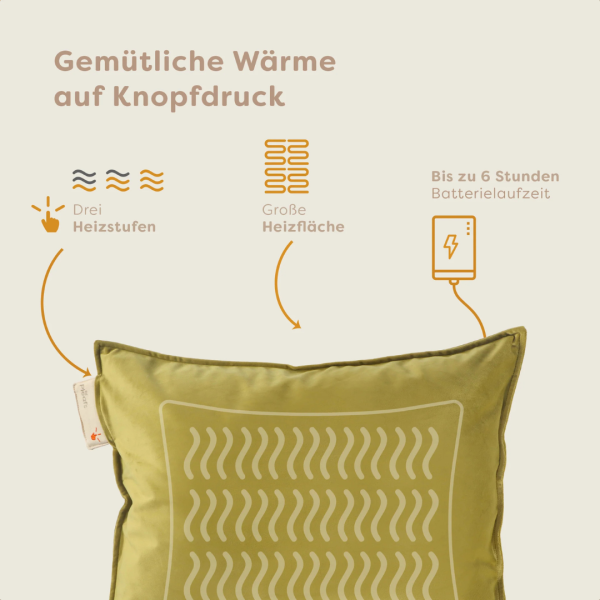 Pleafs Heizkissen Plush 45x60cm Barley Corn, 1 Stk
